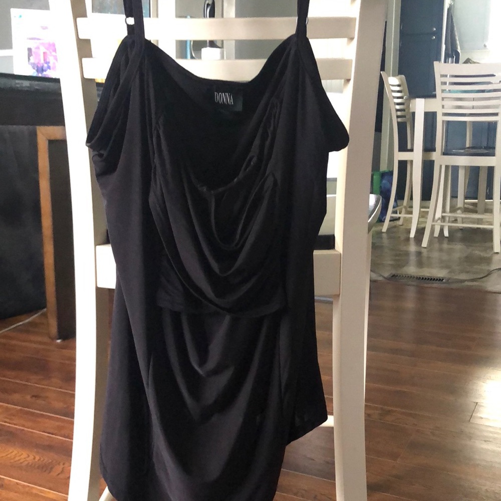 Gorgeous Donna Tank Top Shimmering Black